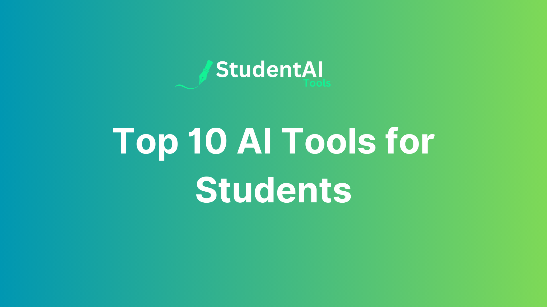 Top 10 AI Tools for Students